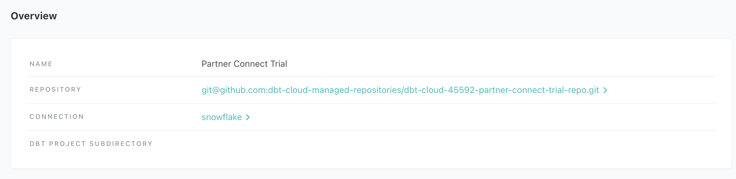 dbt Cloud - Snowflake Project Overview